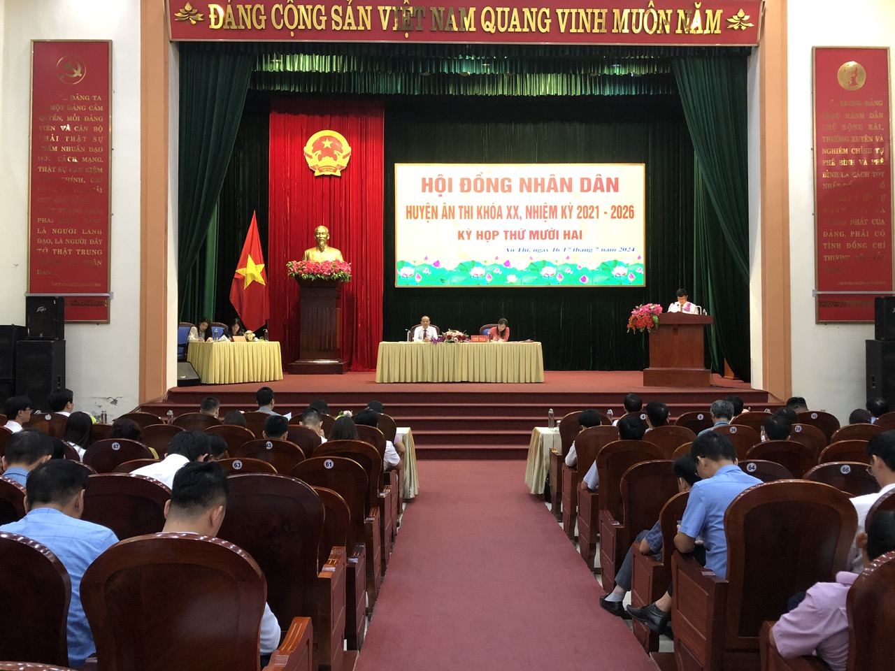 HĐND huyện Ân Thi đánh giá tình hình phát triển KTXH 6 tháng đầu năm 2024