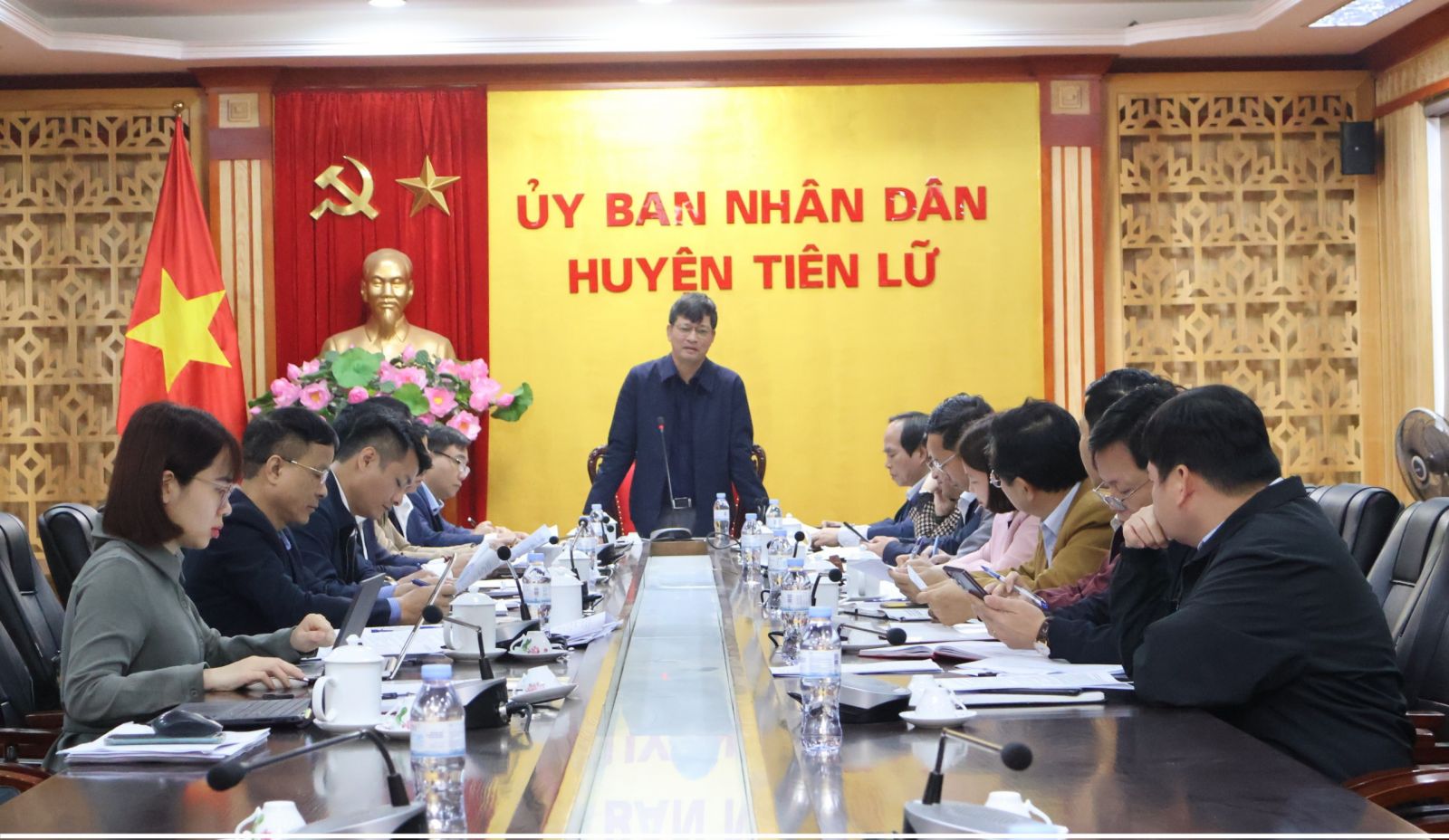 Tổ giám sát số 01, Đoàn giám sát của Thường trực HĐND tỉnh giám sát việc triển khai thực hiện Chương trình phát triển kết cấu hạ tầng giao thông đường bộ và phát triển đô thị tỉnh Hưng Yên giai đoạn 2021-2025, định hướng đến năm 2030 tại Tiên Lữ và Phù Cừ