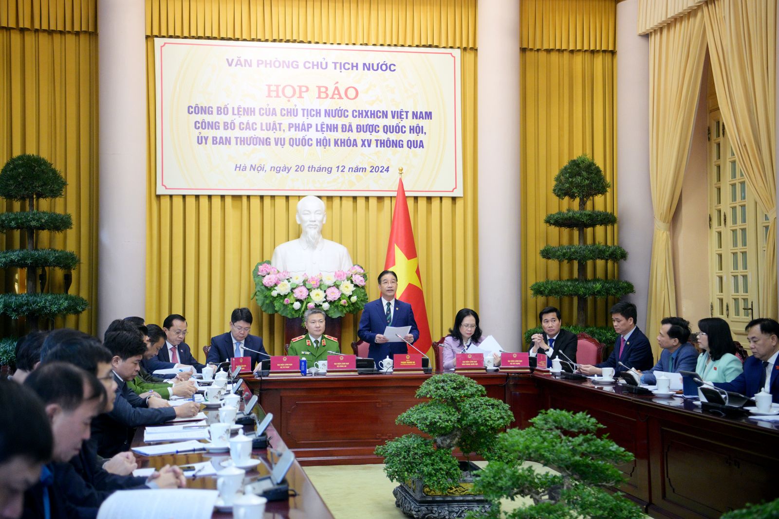 Họp báo công bố Lệnh của Chủ tịch nước về các luật được Quốc hội khóa XV thông qua tại kỳ họp thứ 8