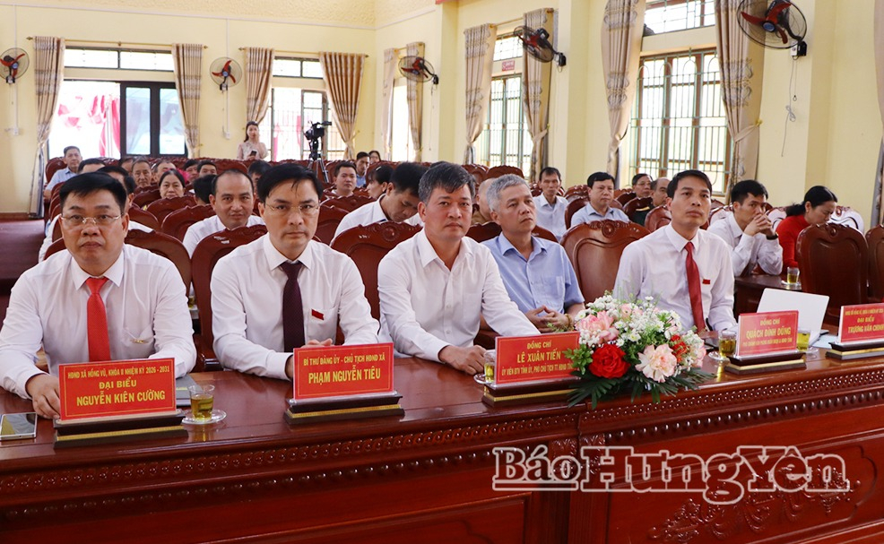 HĐND xã Hồng Vũ nhiệm kỳ 2026 – 2031 tổ chức kỳ họp thứ nhất
