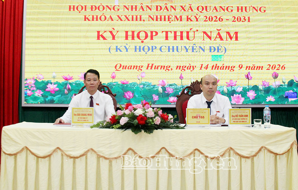HĐND xã Quang Hưng tán thành chủ trương công nhận xã Quang Hưng đạt tiêu chí đô thị loại III