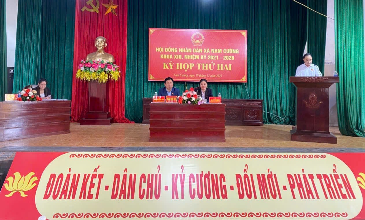 HĐND xã Nam Cường tổ chức Kỳ họp thứ Hai (Kỳ họp thường lệ cuối năm 2025)