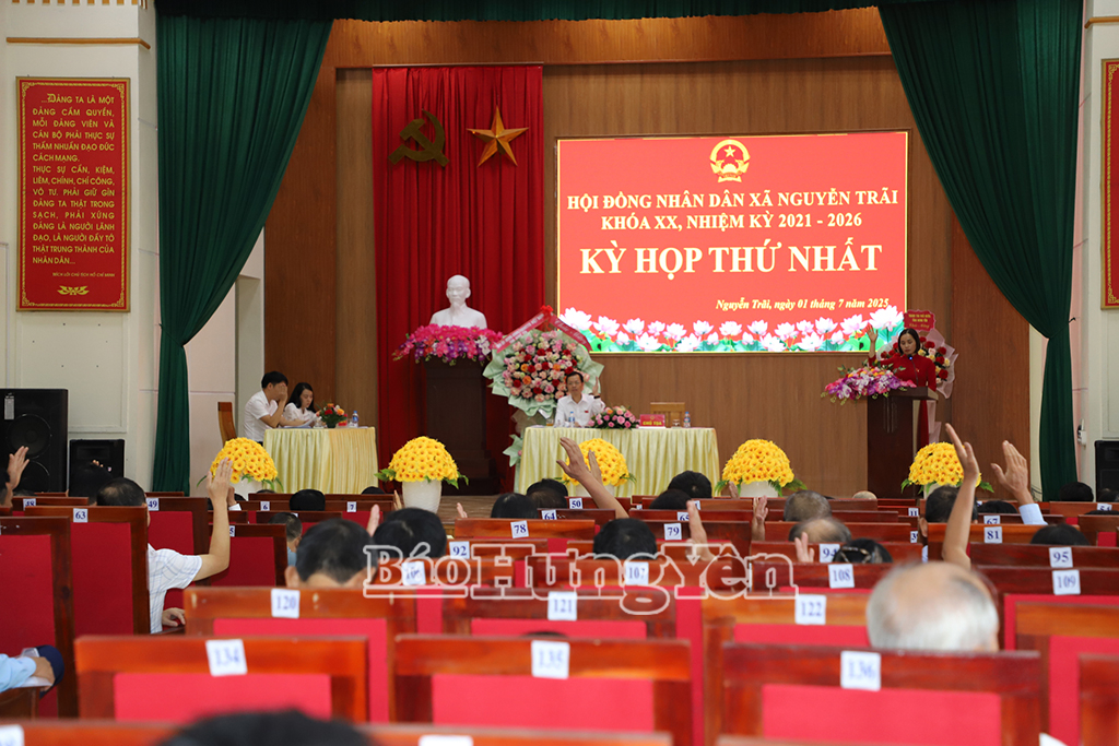 HĐND xã Nguyễn Trãi khóa XX, nhiệm kỳ 2021-2026 có 118 đại biểu