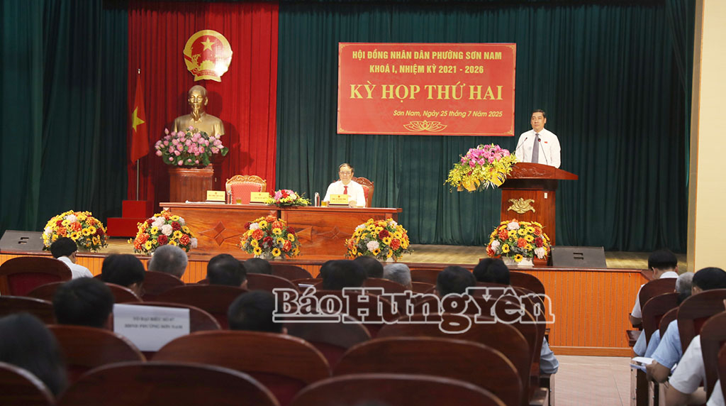 Kỳ họp thứ hai, HĐND phường Sơn Nam khoá I