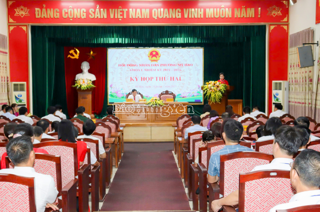 Kỳ họp thứ hai, HĐND phường Mỹ Hào khoá I