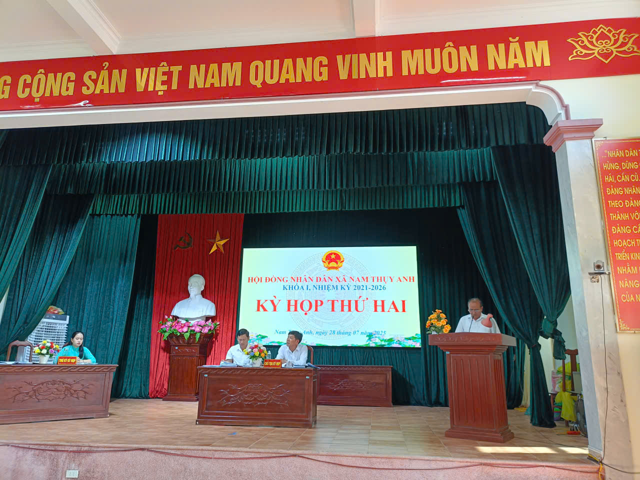 Hội đồng nhân dân xã Nam Thuỵ Anh khoá I, nhiệm kỳ 2021-2026 tổ chức Kỳ họp thứ Hai