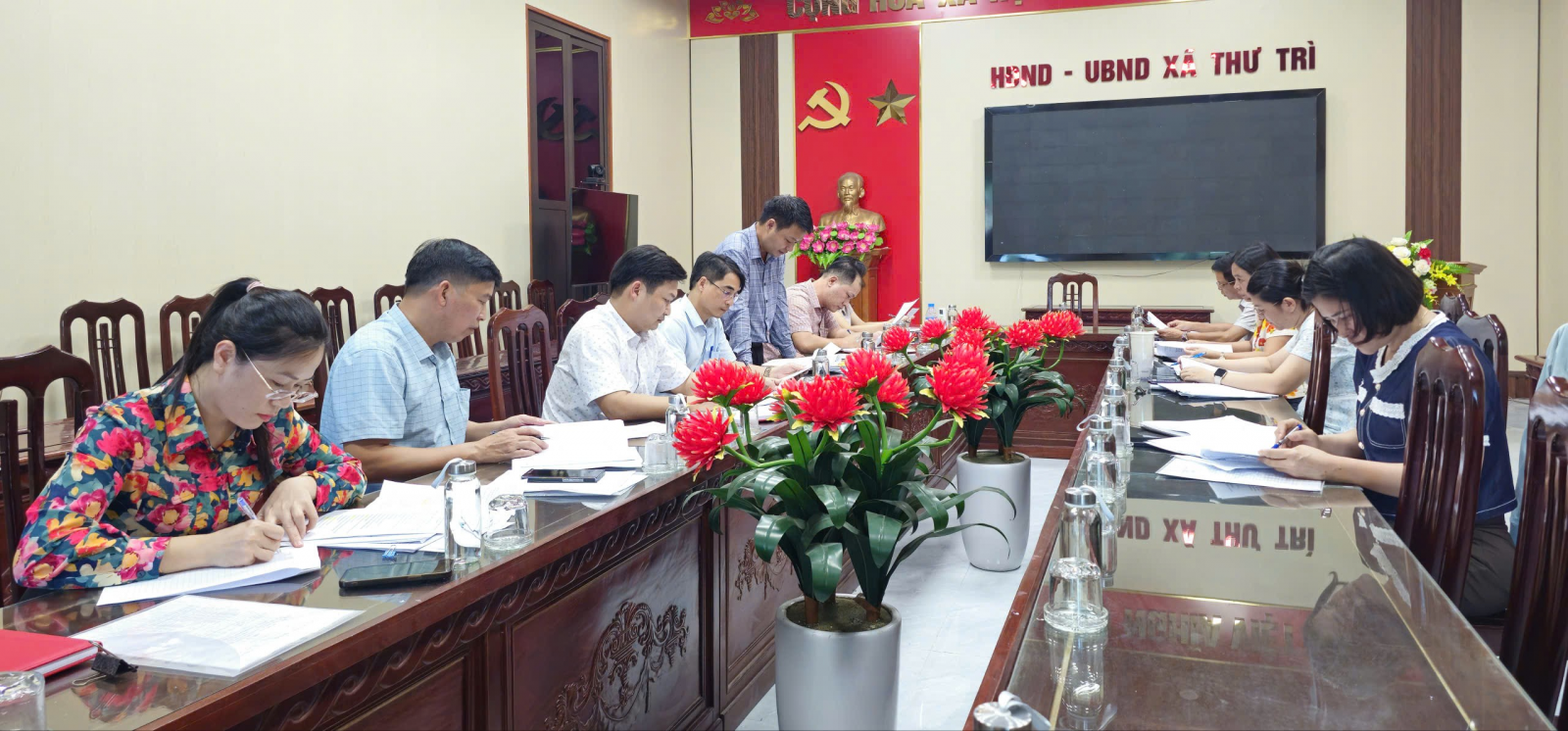 HĐND xã Thư Trì: Ban Văn hóa - Xã hội giám sát công tác triển khai các chế độ, chính sách an sinh xã hội