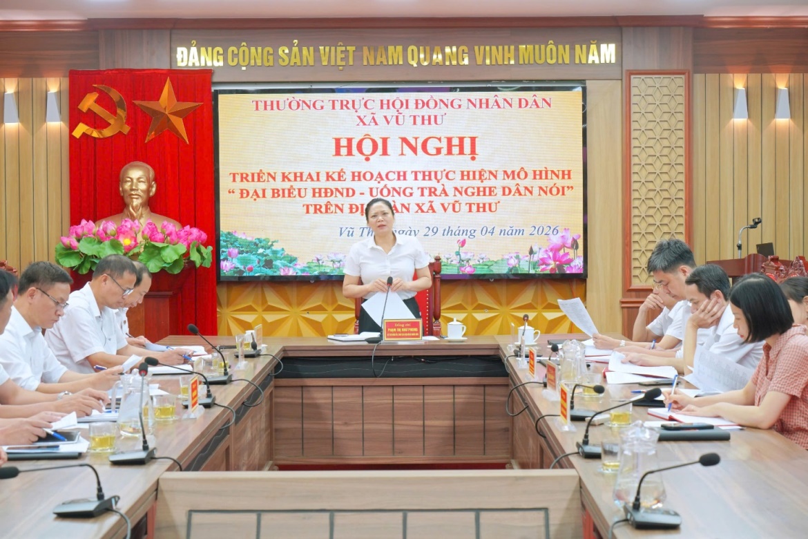Xã Vũ Thư: Triển khai mô hình “Đại biểu HĐND - Uống trà nghe dân nói”