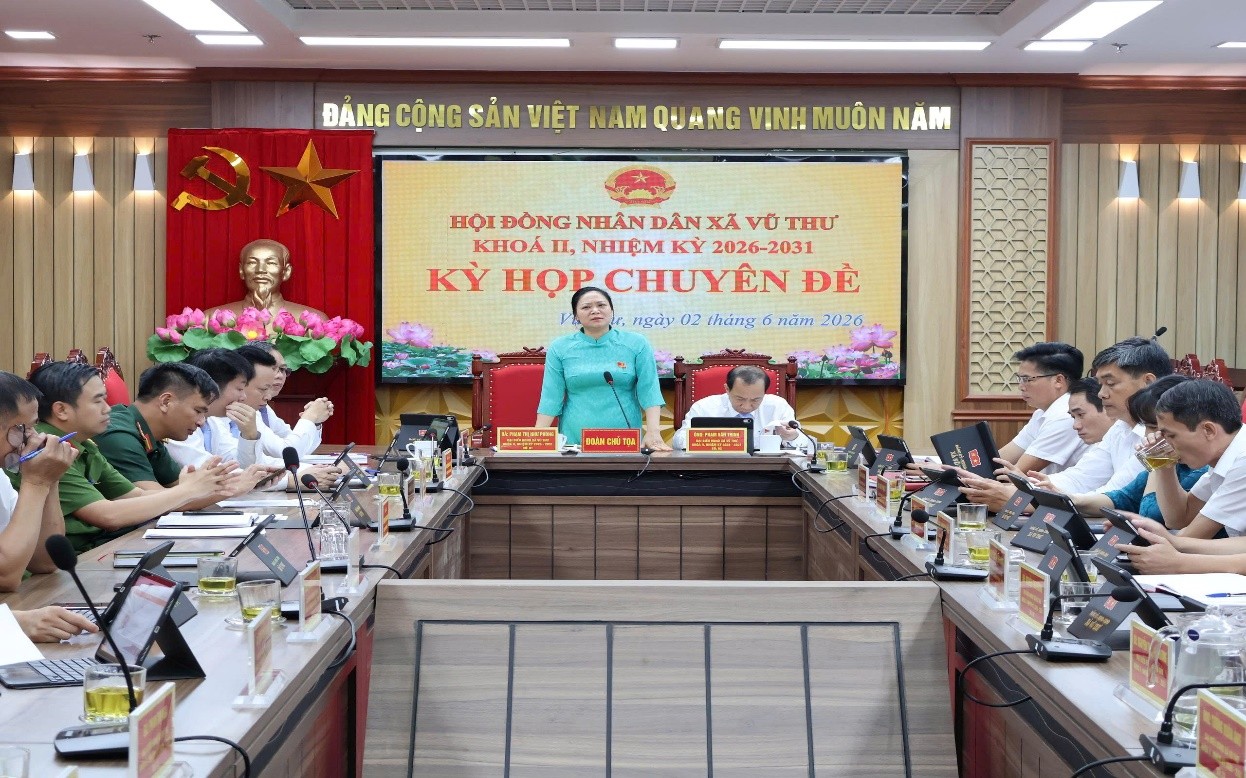 HĐND xã Vũ Thư: Kỳ họp chuyên đề thông qua đề án thành lập phường Vũ Thư