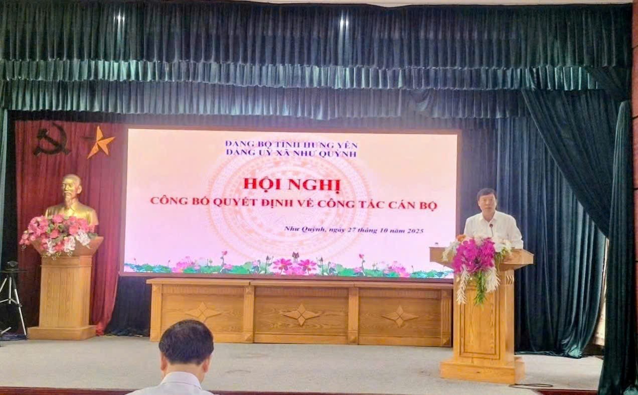 Như Quỳnh: Tổ chức Hội nghị công bố quyết định về công tác cán bộ