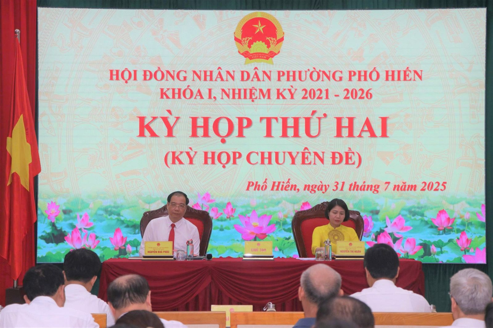 HĐND phường Phố Hiến tổ chức Kỳ họp thứ Hai (kỳ họp chuyên đề)