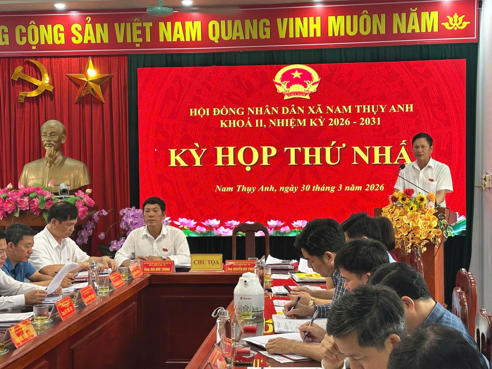 HĐND xã Nam Thụy Anh nhiệm kỳ 2026-2031 tổ chức Kỳ họp thứ Nhất