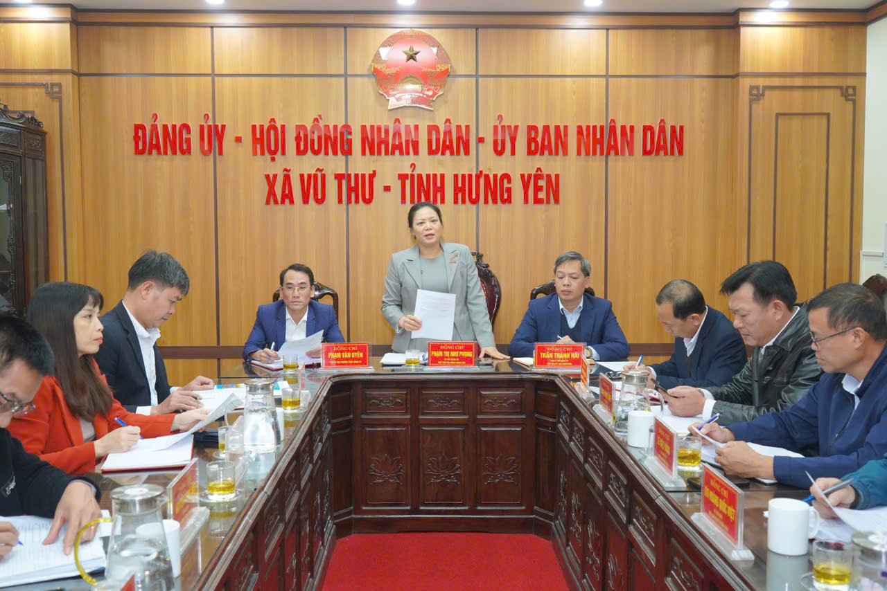 Thường trực HĐND xã Vũ Thư thống nhất nội dung kỳ họp thường lệ cuối năm 2025