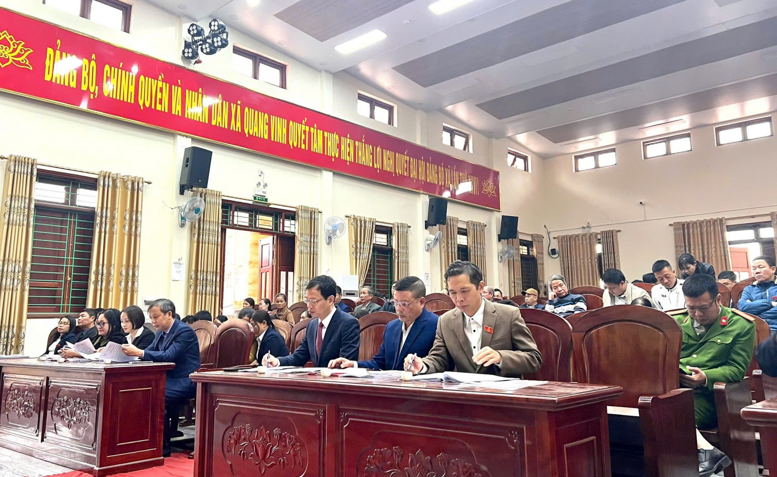 HĐND huyện Ân Thi: HĐND xã Quang Vinh tổ chức kỳ họp thường lệ cuối năm 2024