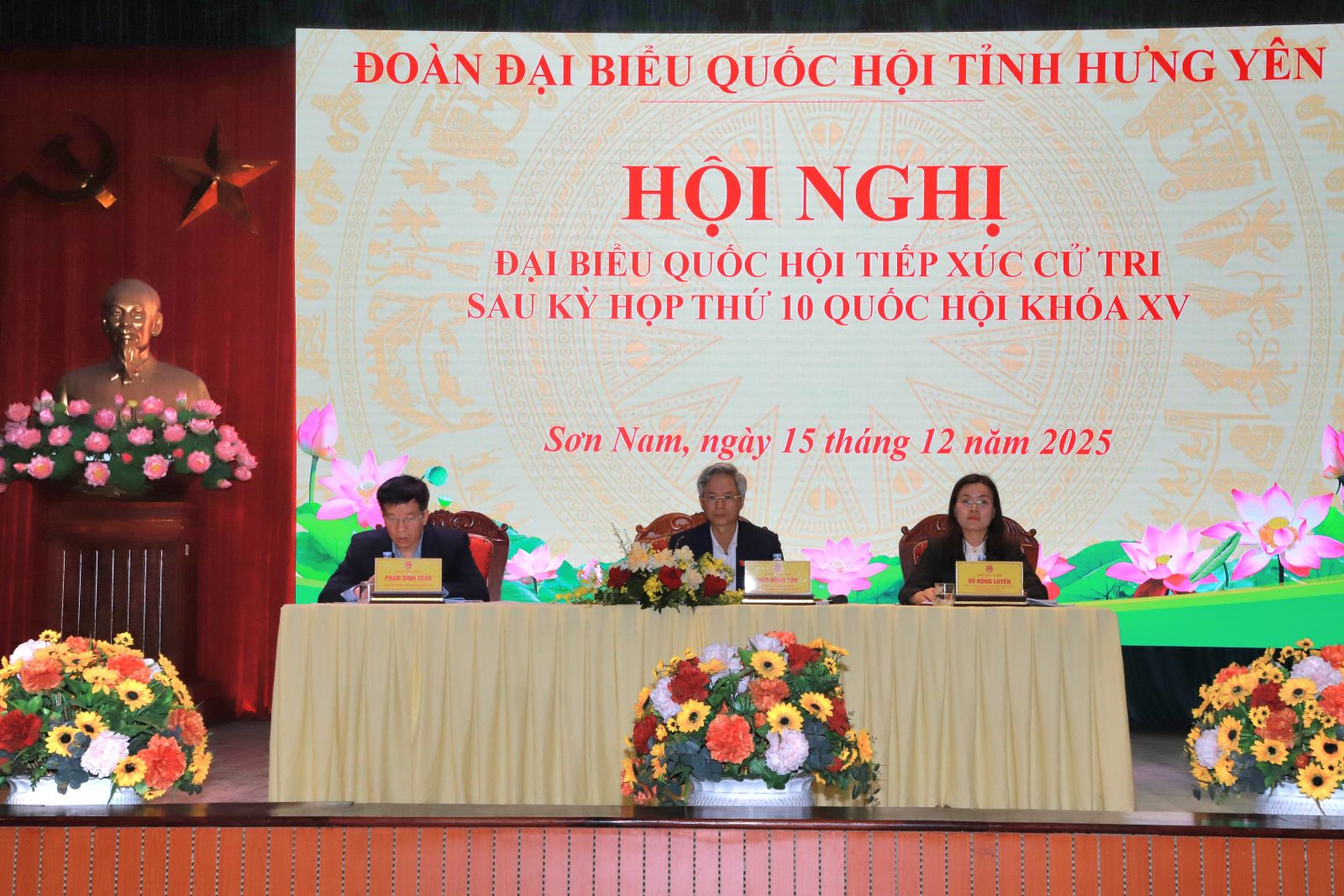 Đại biểu Quốc hội tỉnh tiếp xúc cử tri sau Kỳ họp thứ 10, Quốc hội khóa XV tại phường: Sơn Nam, Thái Bình, xã Như Quỳnh