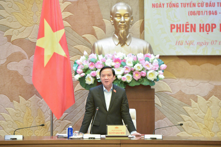 Phó Chủ tịch Quốc hội Nguyễn Khắc Định: Khẩn trương triển khai các nhiệm vụ được giao, bảo đảm tiến độ, chất lượng