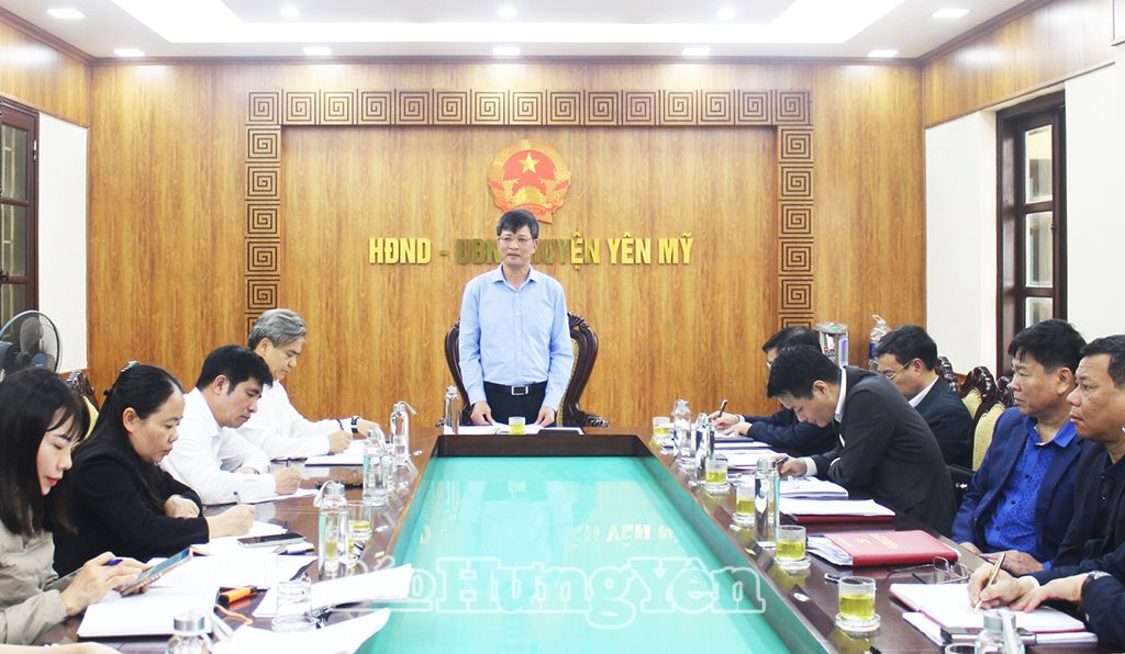 Giám sát việc thực hiện chuyển đổi cơ cấu cây trồng, nâng cao hiệu quả sản xuất và tiêu thụ sản phẩm nông nghiệp địa phương trên địa bàn tỉnh tại huyện Yên Mỹ