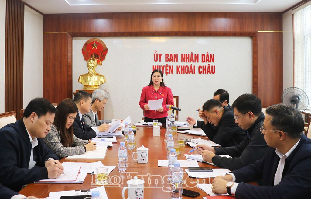Đoàn giám của HĐND tỉnh giám sát chuyên đề tại các huyện Khoái Châu và Văn Giang