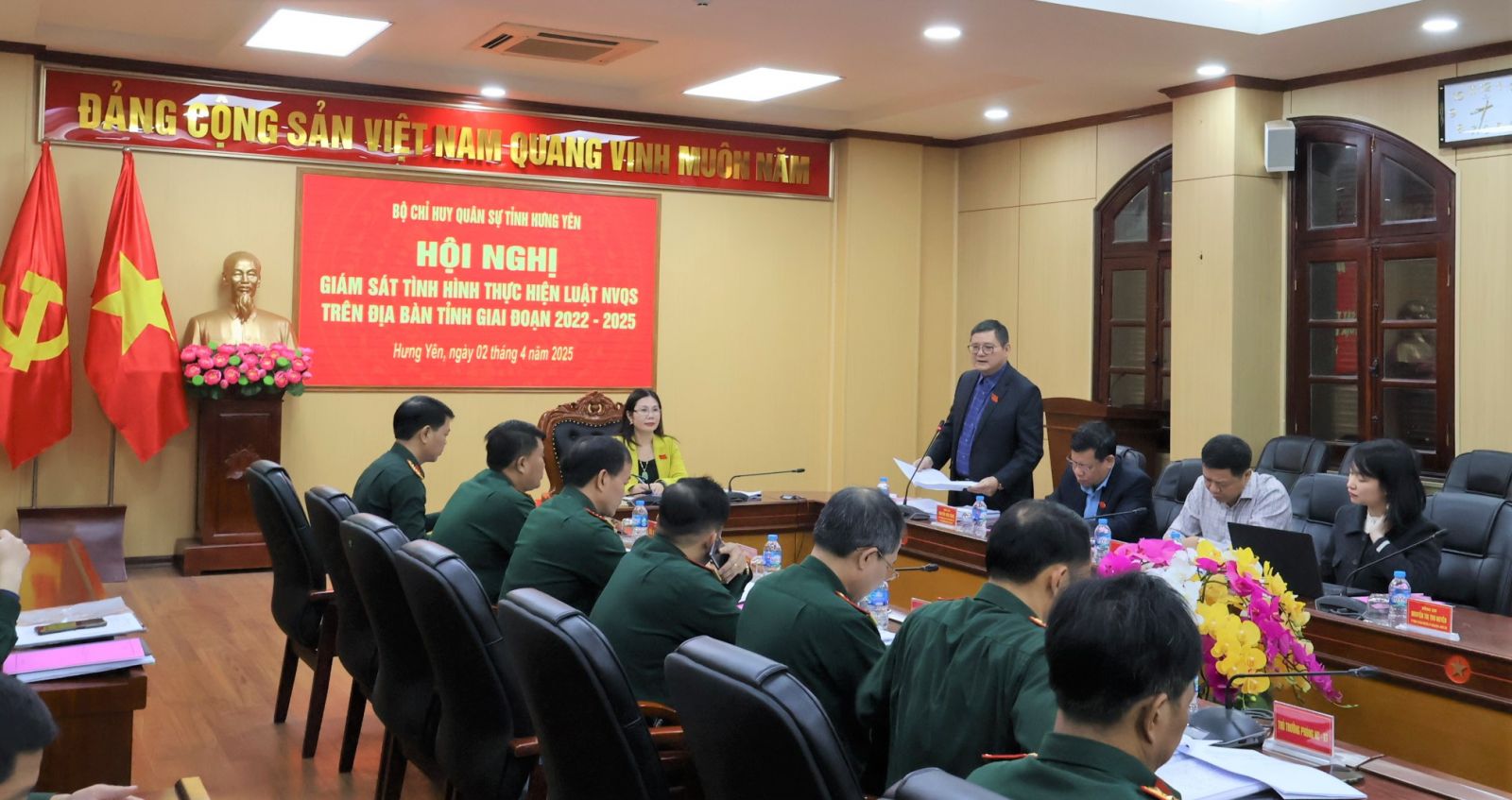 Ban Pháp chế HĐND tỉnh giám sát tình hình thực hiện Luật Nghĩa vụ quân sự trên địa bàn tỉnh, giai đoạn 2022-2025