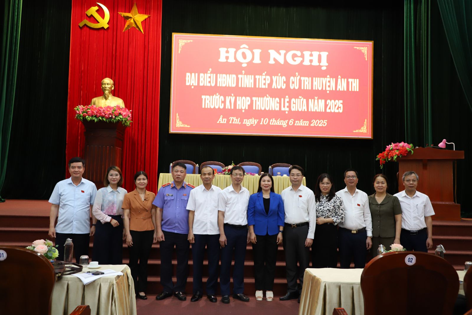 Tổ đại biểu HĐND tỉnh tiếp xúc cử tri huyện Ân Thi Ngày 10/6/2025
