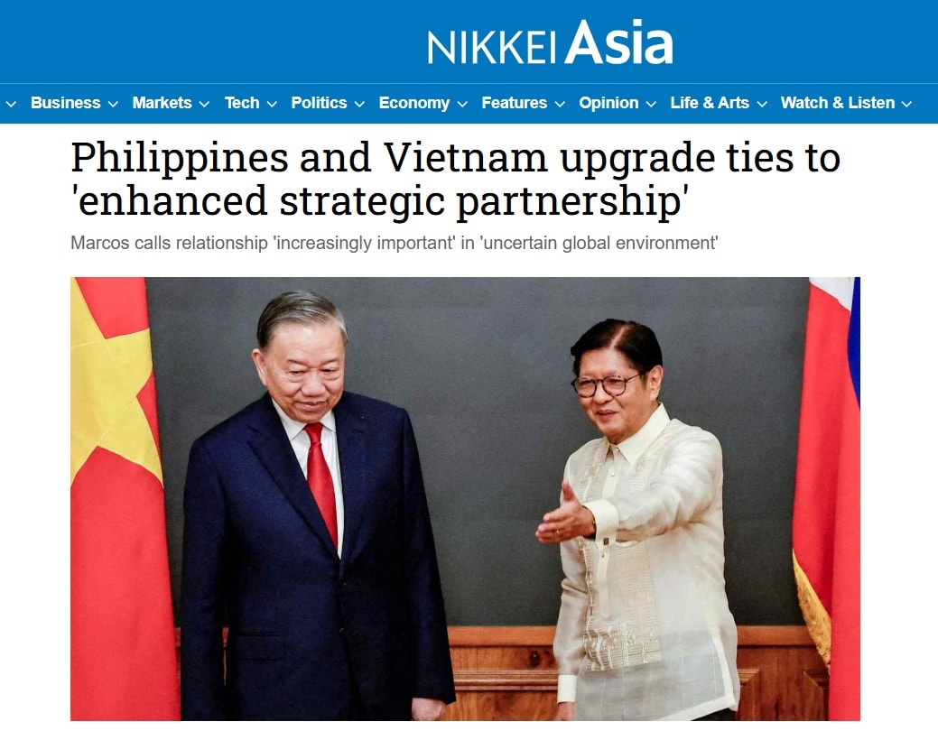 Việt Nam - Philippines nâng cấp quan hệ: Dấu mốc địa chính trị quan trọng