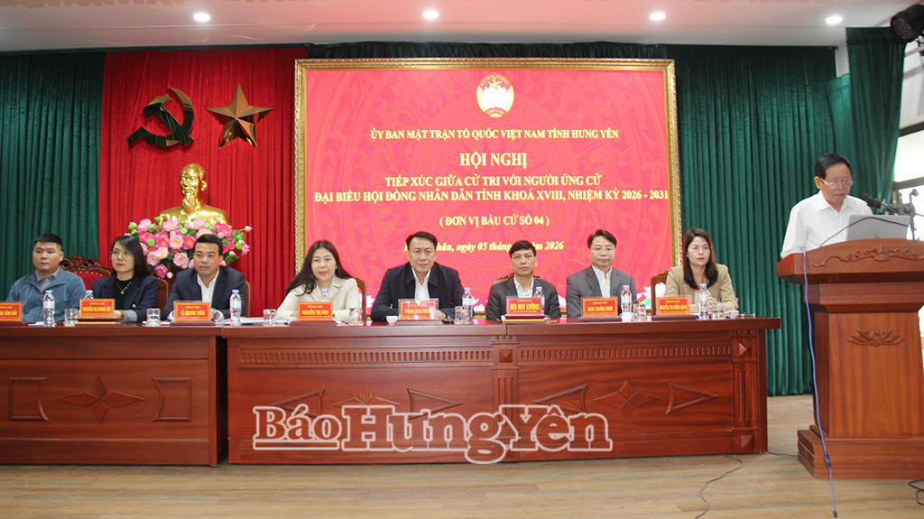 Người ứng cử đại biểu HĐND tỉnh nhiệm kỳ 2026 - 2031 thuộc đơn vị bầu cử số 4 tiếp xúc cử tri để vận động bầu cử