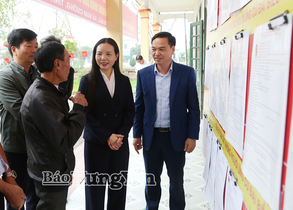 Kiểm tra công tác chuẩn bị bầu cử tại một số địa phương (ngày 11/3)