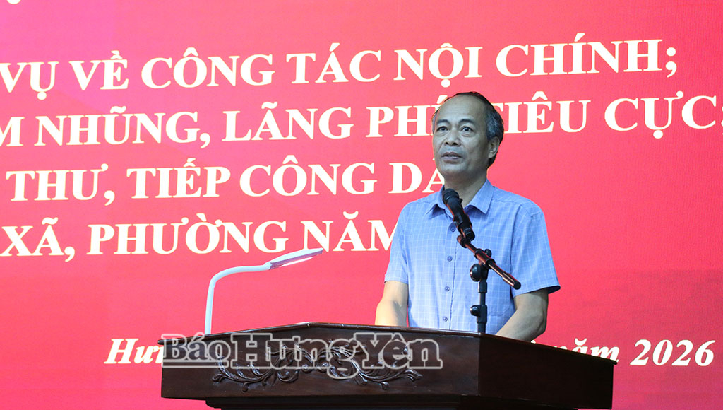 Tập huấn nghiệp vụ về công tác nội chính và phòng, chống tham nhũng, lãng phí, tiêu cực