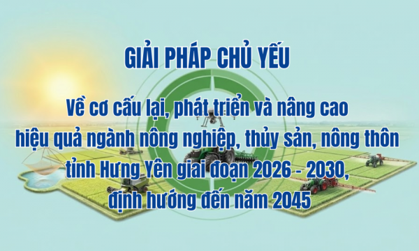Nghị quyết số 13-NQ/TU của Ban Chấp hành Đảng bộ tỉnh Hưng Yên: Giải pháp chủ yếu