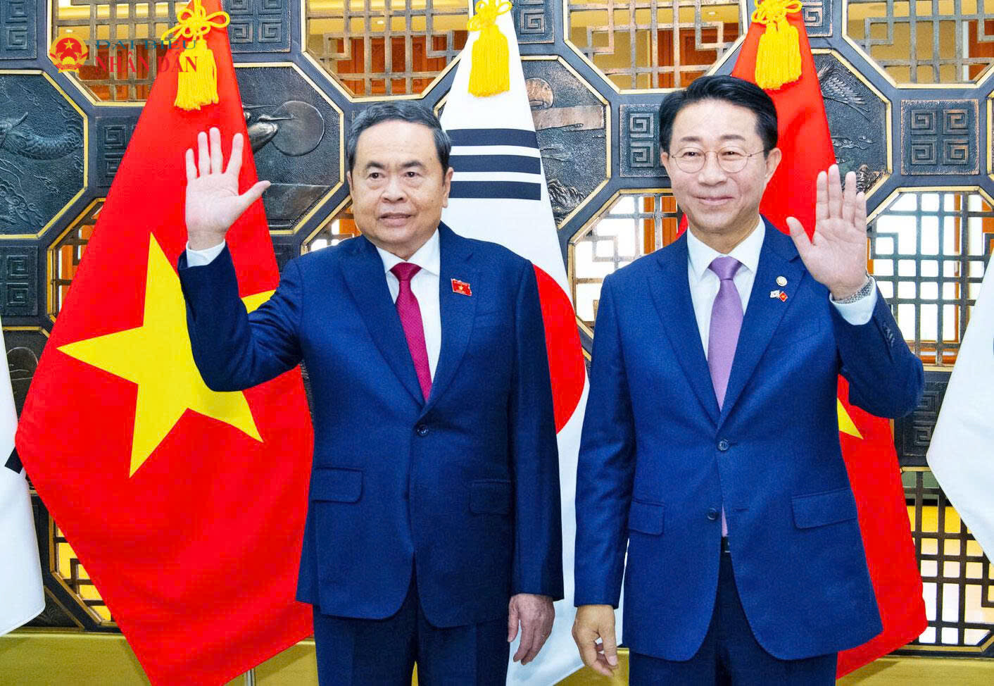 Chủ tịch Quốc hội Hàn Quốc Cho Jeong Sik chủ trì Lễ đón trọng thể Chủ tịch Quốc hội Trần Thanh Mẫn