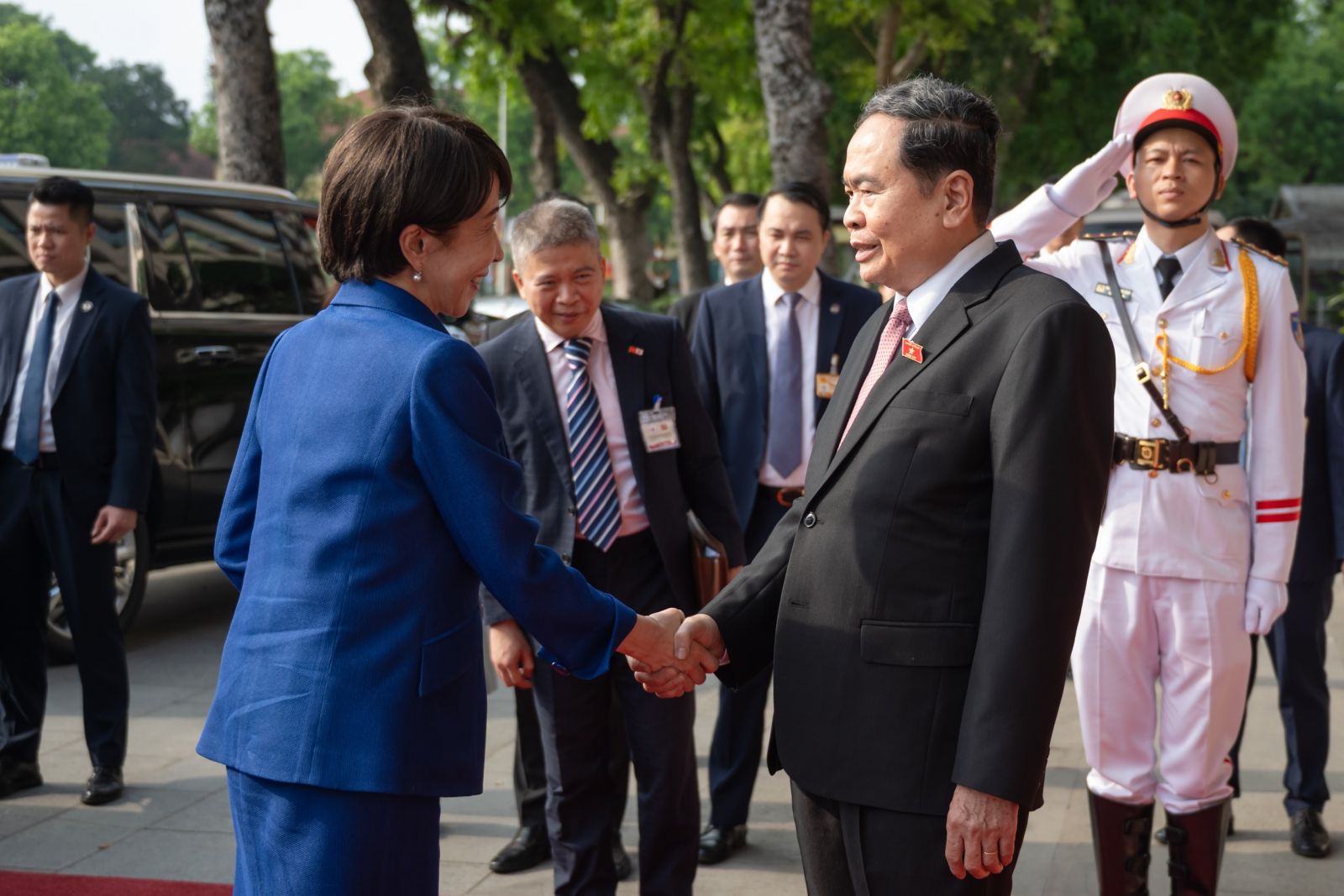Chủ tịch Quốc hội Trần Thanh Mẫn hội kiến Thủ tướng Nhật Bản Takaichi Sanae
