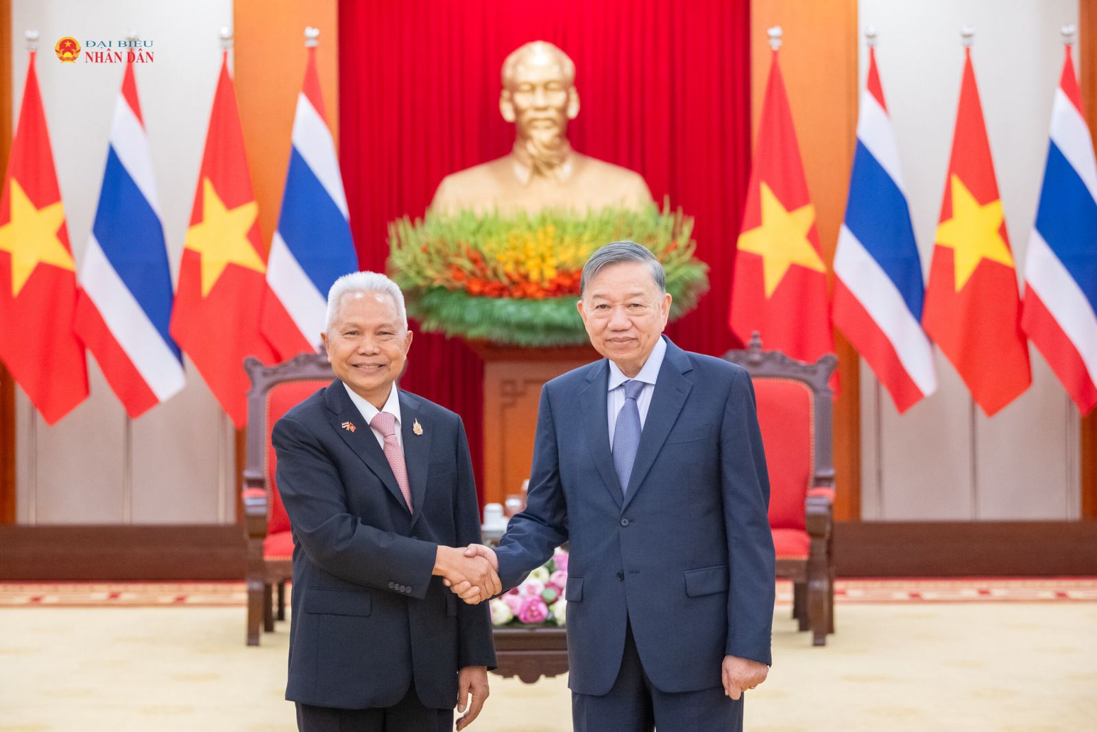 Tổng Bí thư, Chủ tịch nước Tô Lâm tiếp Chủ tịch Quốc hội Thái Lan