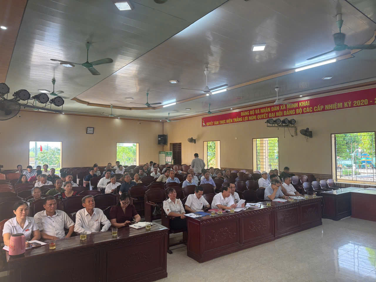 Đại biểu HĐND xã Vũ Thư tiếp xúc cử tri sau kỳ họp thường lệ giữa năm 2026.