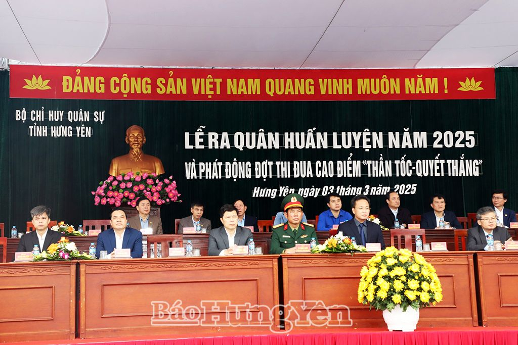 Lễ ra quân huấn luyện năm 2025 và phát động đợt thi đua cao điểm “Thần tốc – Quyết thắng”