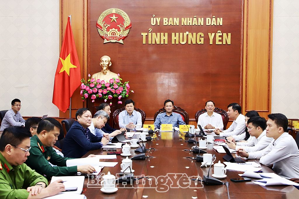 Hưng Yên tham dự hội nghị trực tuyến Chính phủ với các địa phương