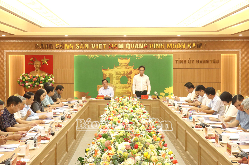Ban Thường vụ Tỉnh ủy hai tỉnh Hưng Yên và Thái Bình họp thống nhất nhiều nội dung quan trọng