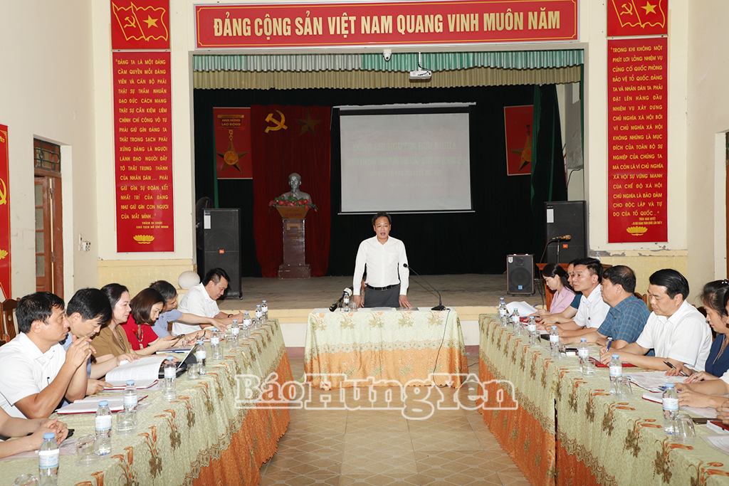 Đồng chí Bí thư Tỉnh uỷ Nguyễn Hữu Nghĩa kiểm tra công tác chuẩn bị các xã mới đi vào hoạt động từ 01/7/2025