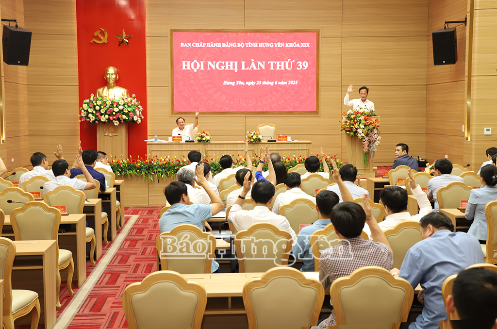 Hội nghị lần thứ 39 Ban Chấp hành Đảng bộ khoá XIX