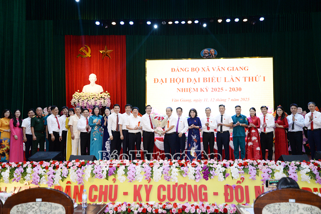 Đại hội đại biểu Đảng bộ xã Văn Giang lần thứ I, nhiệm kỳ 2025-2030