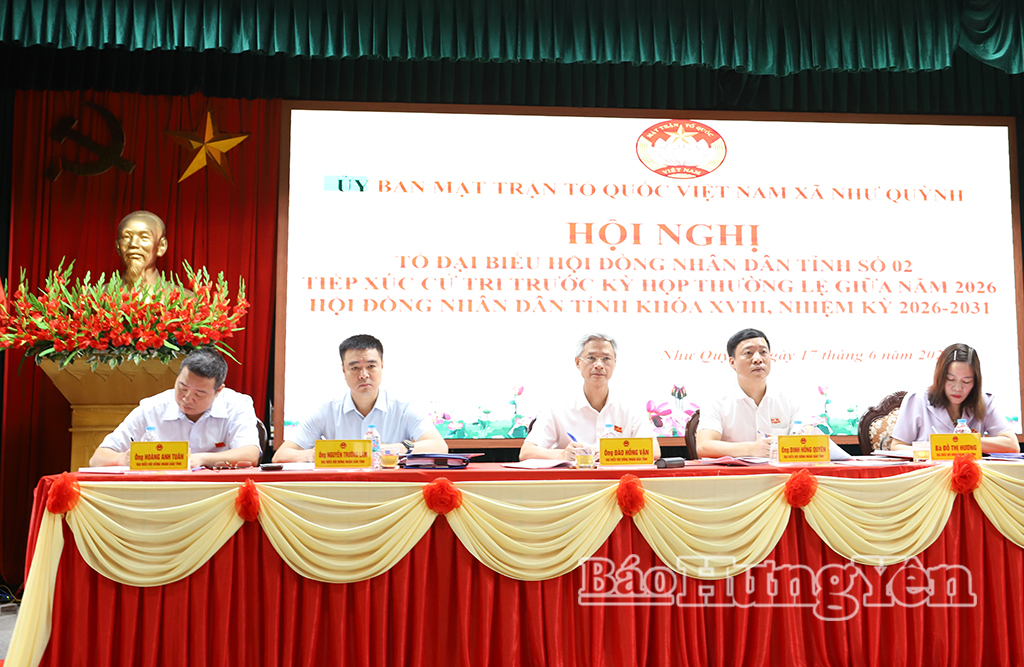 Tổ đại biểu HĐND tỉnh số 2 tiếp xúc với cử tri các xã: Như Quỳnh, Nghĩa Trụ, Phụng Công và Văn Giang