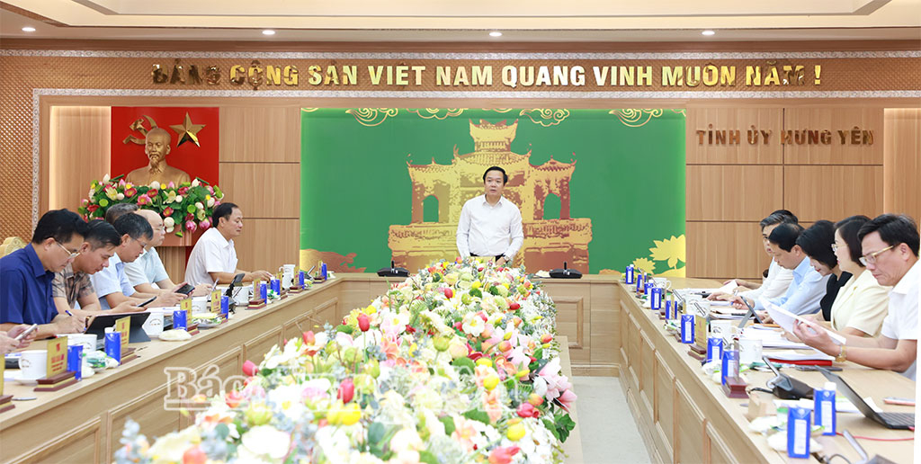 Ban Thường vụ Tỉnh uỷ thảo luận cho ý kiến vào nhiều nội dung quan trọng