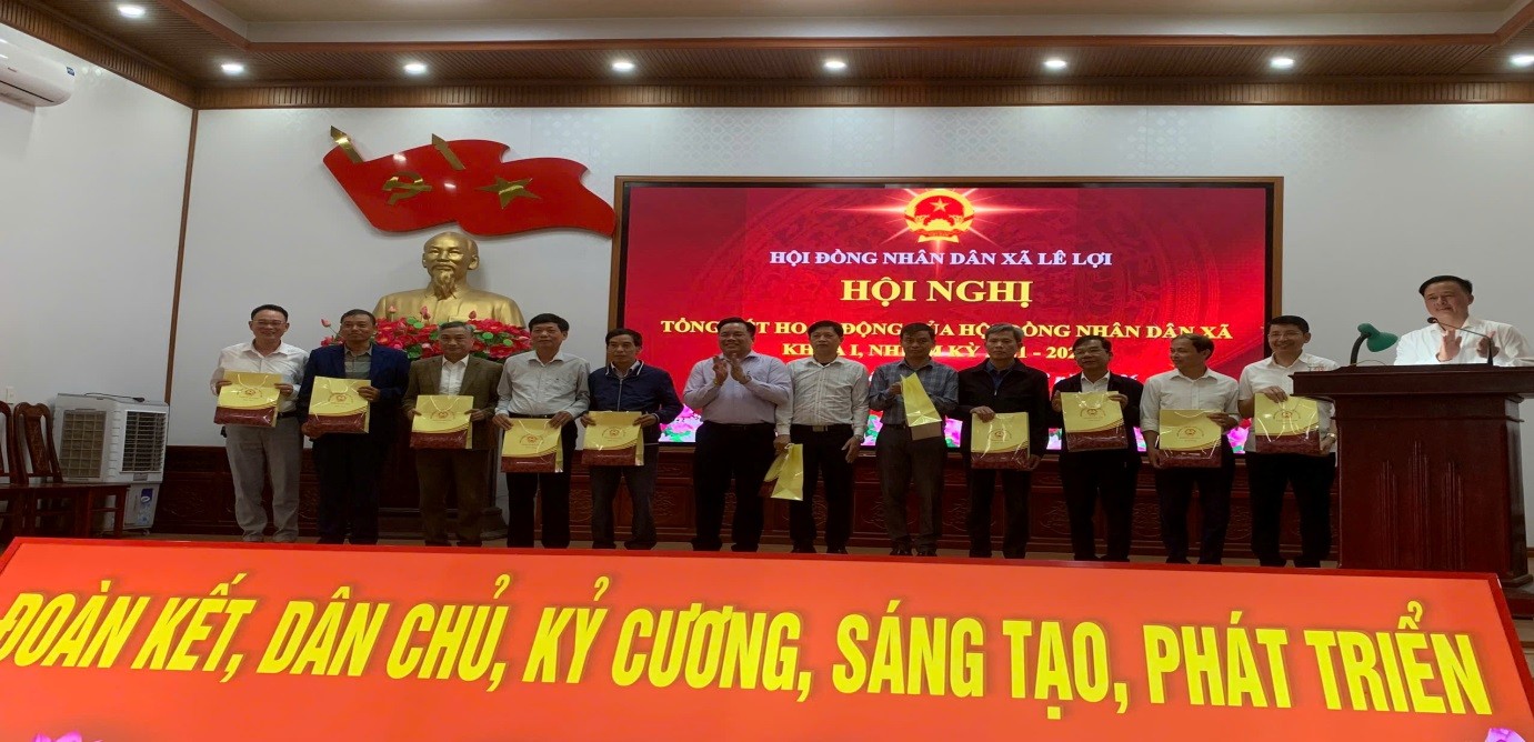Xã Lê Lợi tổ chức Hội nghị tổng kết hoạt động Hội đồng nhân dân xã nhiệm kỳ 2021–2026