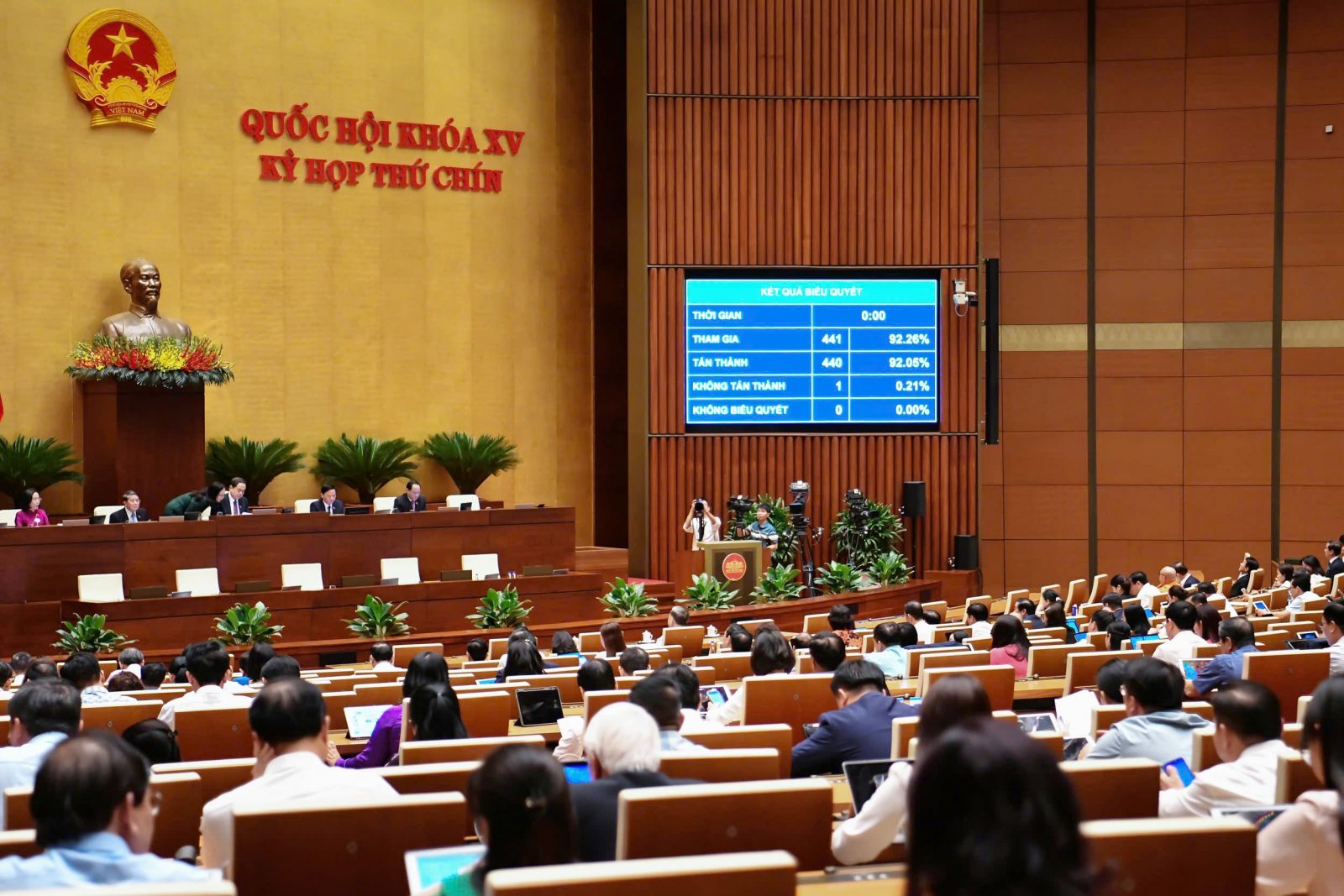 Quốc hội thông qua chính sách miễn học phí với trẻ em mầm non, học sinh phổ thông trong cơ sở giáo dục công lập