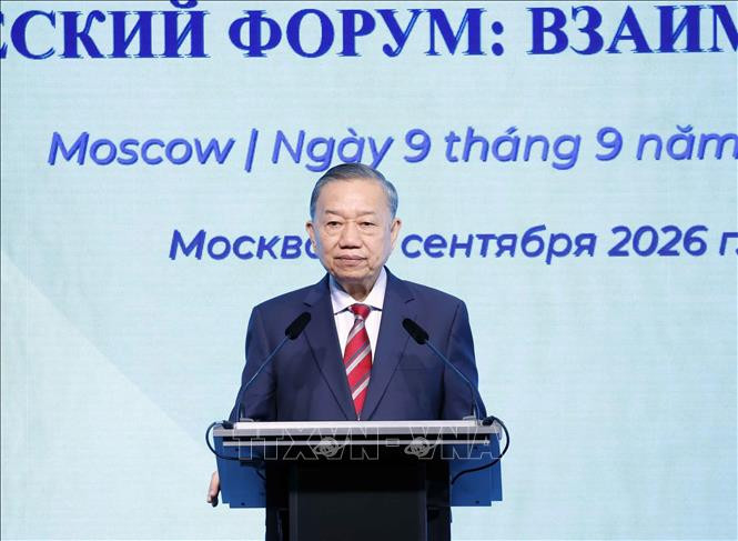 Tổng Bí thư, Chủ tịch nước Tô Lâm dự Diễn đàn Khoa học công nghệ Việt Nam - Liên bang Nga