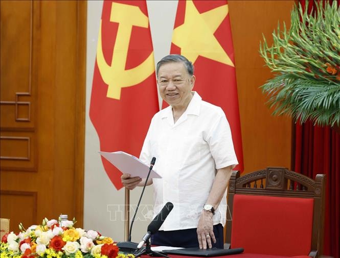 Thông báo Kết luận của Tổng Bí thư, Chủ tịch nước Tô Lâm về trọng tâm công tác xây dựng Đảng, công tác tổ chức, cán bộ