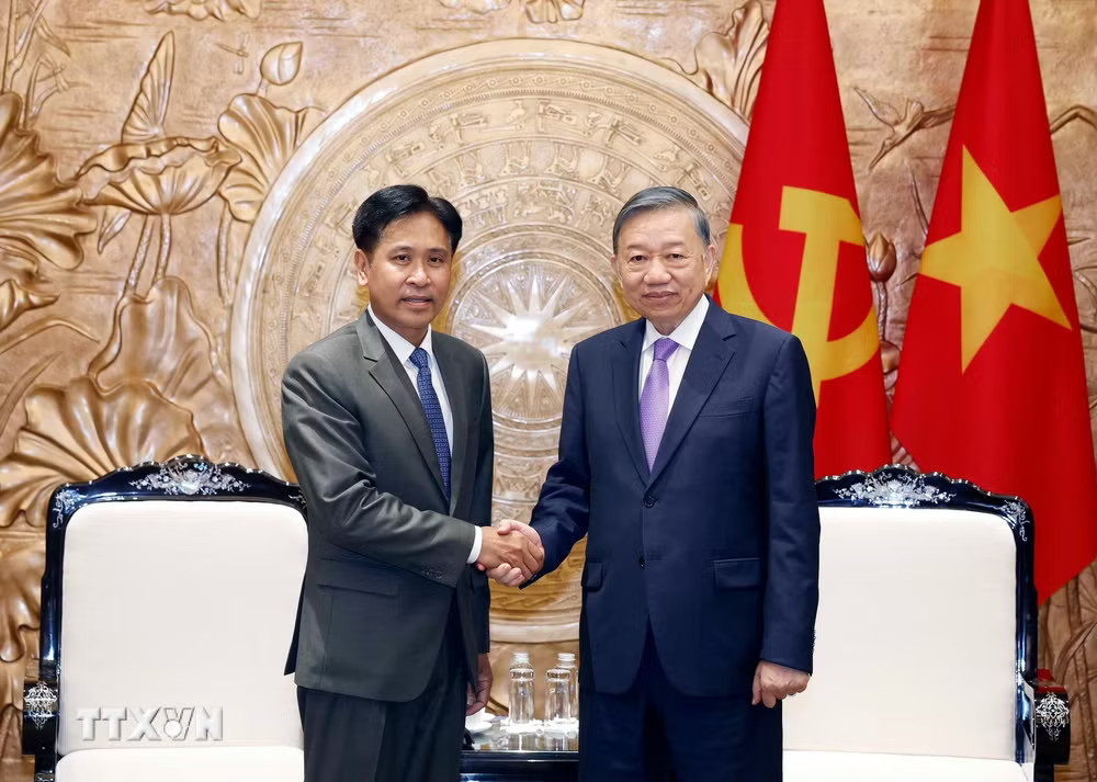 Tổng Bí thư, Chủ tịch nước Tô Lâm tiếp Chánh án Tòa án nhân dân tối cao Lào