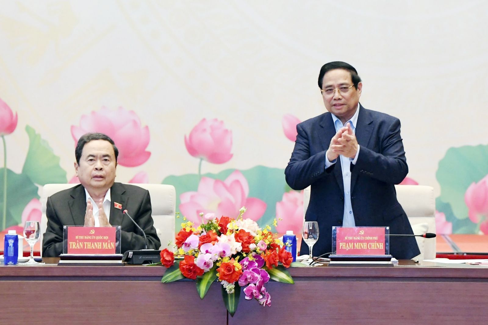 Hội nghị Ban Thường vụ Đảng ủy Quốc hội với Ban Thường vụ Đảng ủy Chính phủ về Kỳ họp thứ Nhất, Quốc hội khóa XVI