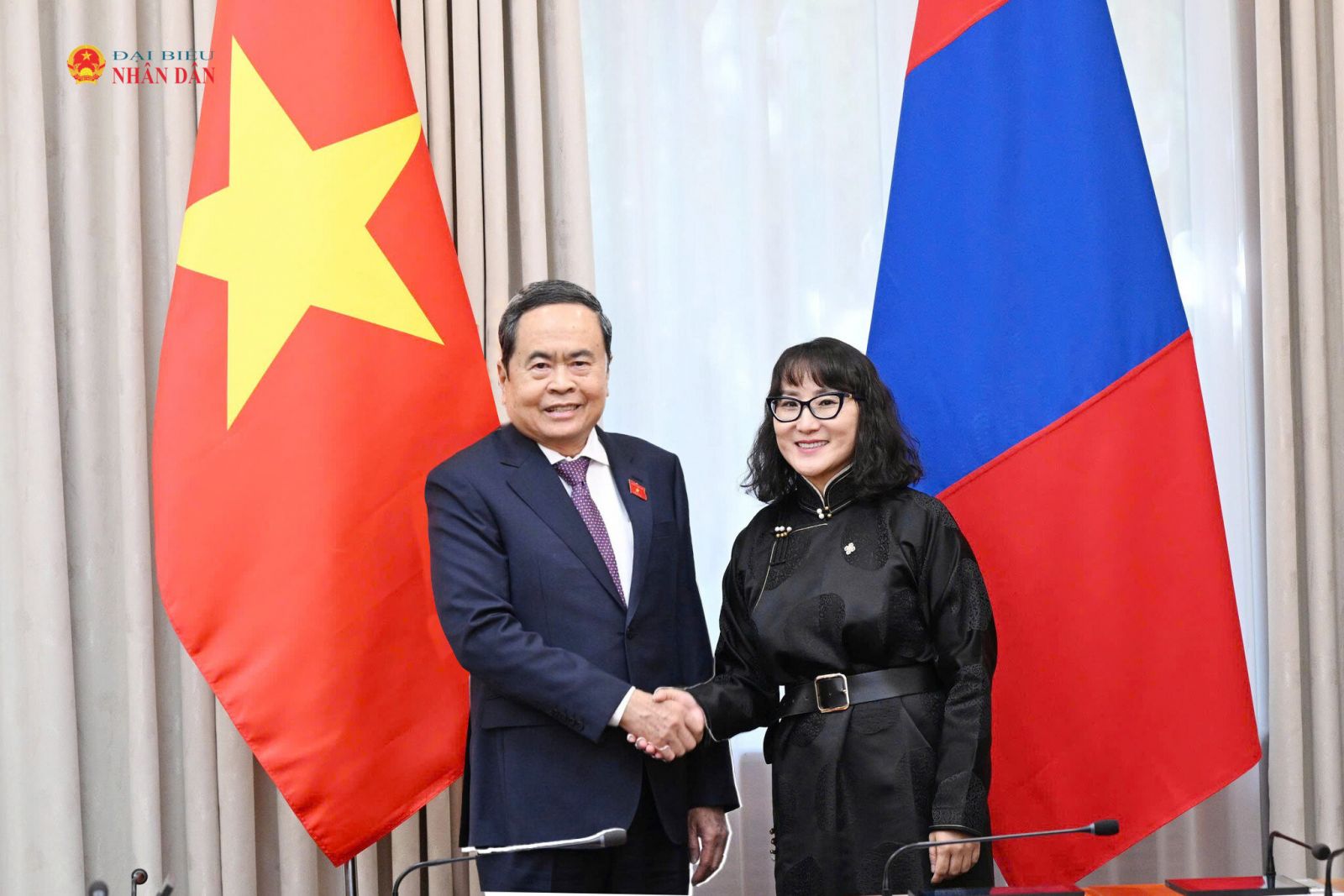 Chủ tịch Quốc hội Trần Thanh Mẫn tiếp Chủ tịch Nhóm Nghị sĩ hữu nghị Mông Cổ - Việt Nam