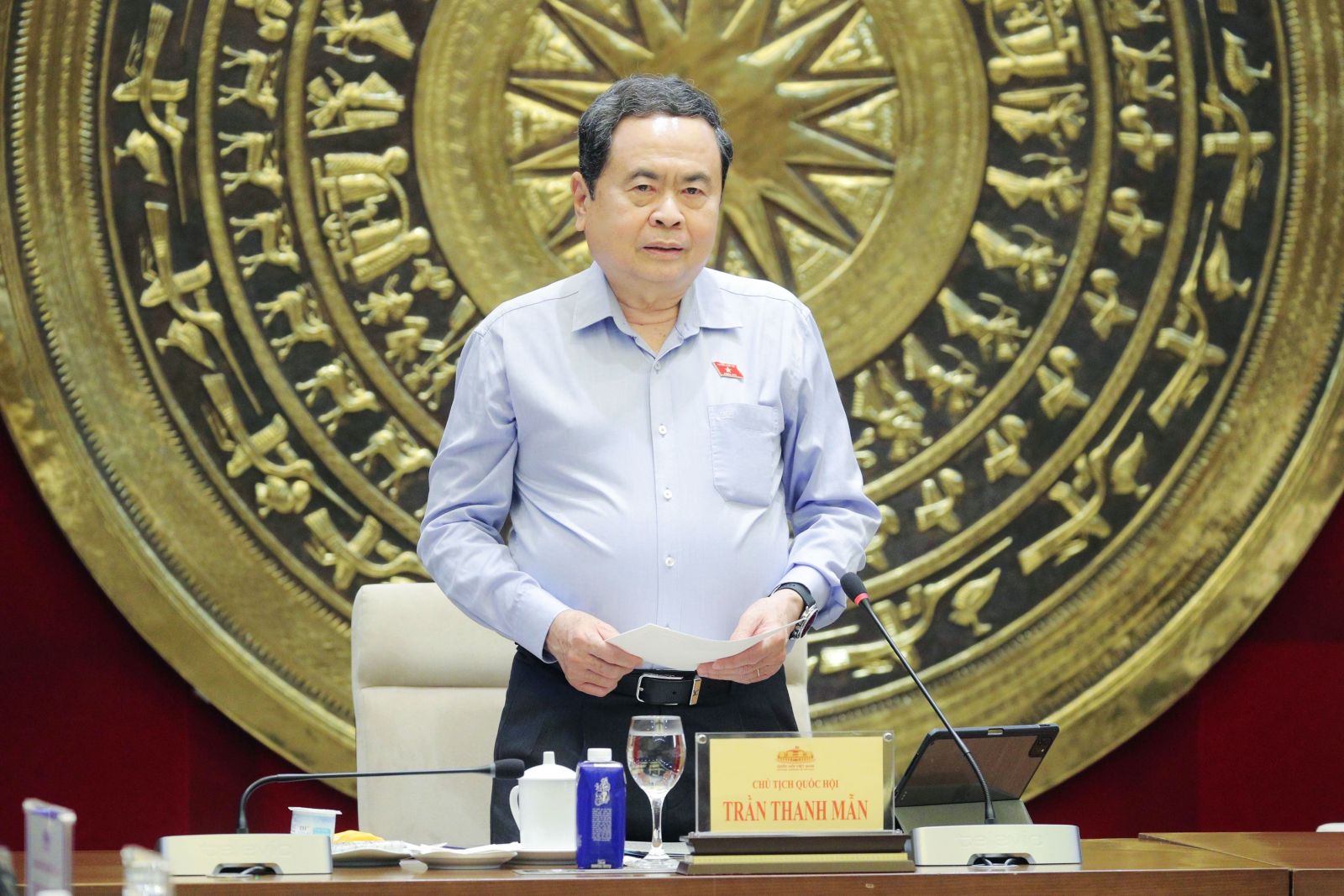 Chủ tịch Quốc hội Trần Thanh Mẫn làm việc với Thường trực Ủy ban Pháp luật và Tư pháp