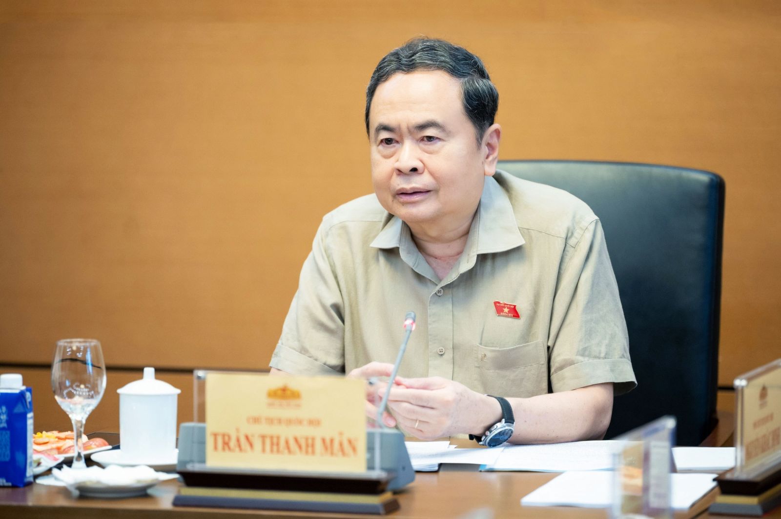 Chủ tịch Quốc hội Trần Thanh Mẫn chủ trì họp giao ban lãnh đạo Quốc hội tháng 5/2026
